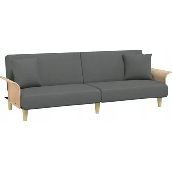 Pohovka Rozkládací pohovka pro hosty 224x89x70 cm šedá