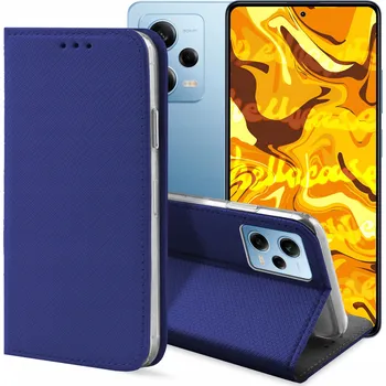 Pouzdro na mobilní telefon Flipové pouzdro Hello Case pro Xiaomi Redmi Note 12 Pro 5G, modré