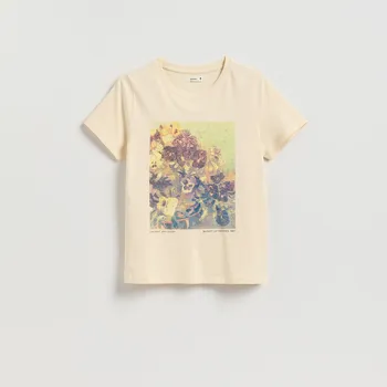 Reserved - Tričko s potiskem - tělová - 161HT-02X - 161HT-02X-XL