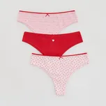 Reserved - Vzorované brazilky 3 ks - pastelově růžová - 971HP-03X - 971HP-03X-XS