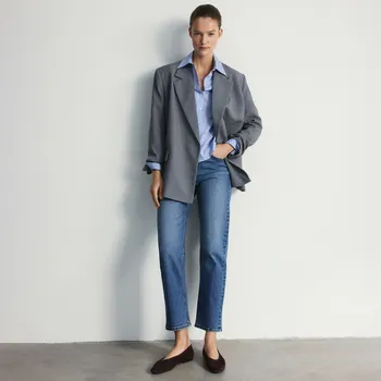 Reserved - LADIES` JEANS TROUSERS - tmavomodrá - 830IU-59J - 830IU-59J-38