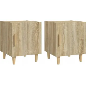 Noční stolek Noční stolky, 2 ks, dub sonoma, dřevotříska