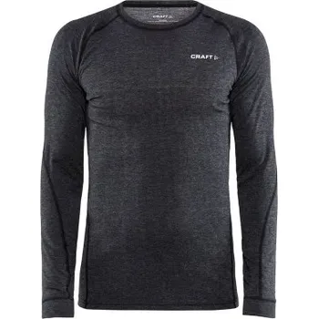 Pánské merino triko CRAFT CORE Wool Merino LS M - černá, XL