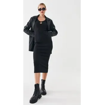 Dámské šaty ONLY Každodenní šaty 15302675 Černá Standard Fit S