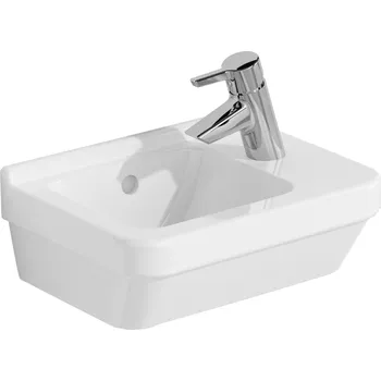 VITRA S50 COMPACT umývátko 40 cm, bez otvoru pro baterii, s přepadem