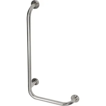 Madlo do koupelny AZP REHA madlo 406x813 mm, levé, lesklá nerez