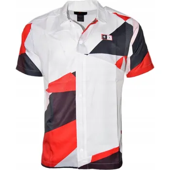 Pánské oblečení Tričko Nike Air Jordan Quai 54 Printed Shooting Shirt White M