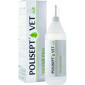 Kosmetika pro psa Přípravek pro péči o rány Polisept Vet emulze s nanostříbrem 500 ml