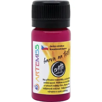 Speciální výtvarná barva Barvy na textil ARTEMISS červená 1 ks 250 ml