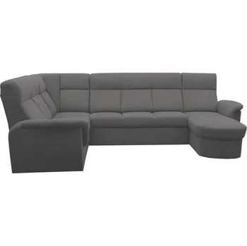 Sedací souprava Modena Rohová sedací souprava do U pravá, Castel 93, tmavě šedá