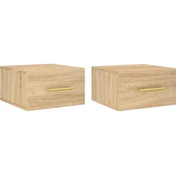Noční stolek Závěsné noční stolky dub sonoma 35 x 35 x 20 cm, 2 ks