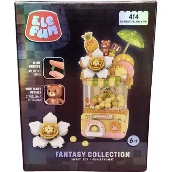 ostatní stavebnice Stavebnice EleFun mikro stavebnice automat na cukrovinky ananas série sweet box 414dílů