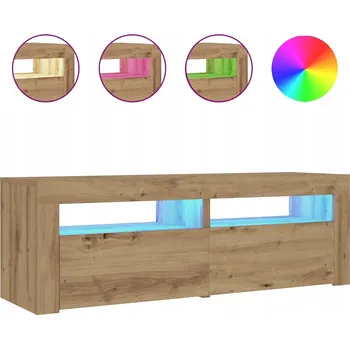 Noční stolek VidaXL Noční stolky 2 ks s LED osvětlením dub artisan 60 x 35 x 40 cm