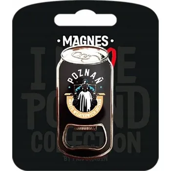 Otvírák Multifunkční magnety na ledničku Černý OTVÍRÁK Suvenýr z POZNANĚ