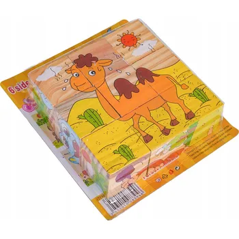 ostatní stavebnice Stavebnice Dřevěné Pro Nejmenší - Edice Exotická Zvířátka