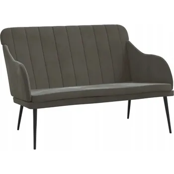 Čalouněná lavice Samet Tmavě šedá 110x76x80 cm