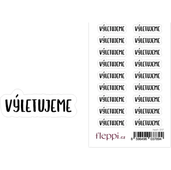 samolepka Fleppi Samolepky Výletujeme