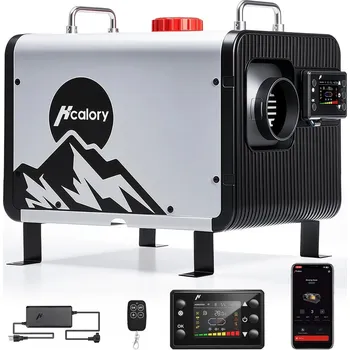 Průmyslové topidlo Hcalory HBH2 – nezávislé 8kW dieselové topení, 12V/24V/220V, nádrž 5L, APP