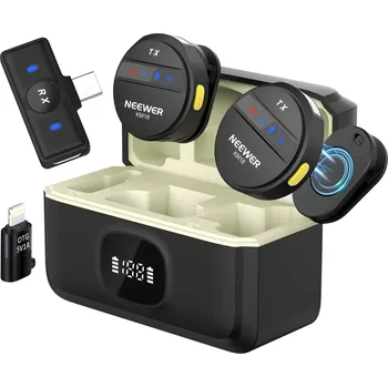 Mikrofon Neewer Multifuknční 2x Mikrofon Set s Potlačením Šumu Živé Vysílání PC/iPhone/USB-C