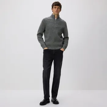 Reserved - Džíny straight fit - šedá - TU886-90J - TU886-90J-364