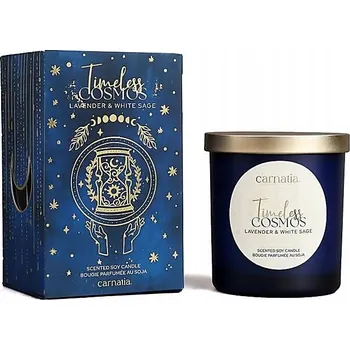 Svíčka Sójová svíčka Carnatia Starry Spell ve skle – Levandule a Bílá Šalvěj