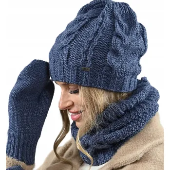 Čepice Alur sada: čepice, nákrčník (rolák), rukavice univerzální velikost, modrá