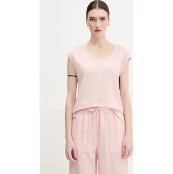 Pánské oblečení Plátěné tričko United Colors of Benetton 37UJE16B1 růžová 03X, vel. XS