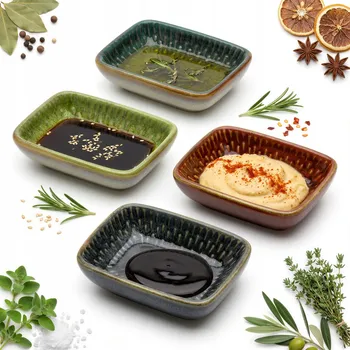 MISKA NÁDOBA NA OMÁČKY DIPY OMÁČNÍK OBDÉLNÍKOVÁ KERAMICKÁ 30ML