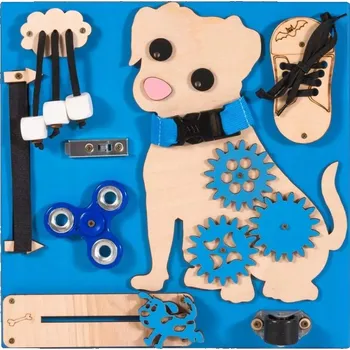 Obraz Manipulační deska PES HUGO Modrá 3TOYSM