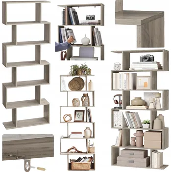 Knihovna Regál Vasagle 70 cm x 190,5 cm x 24 cm, odstíny šedé