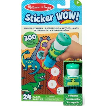 samolepka Razítko s nálepkami Sticker Wow Dinosaurus Melissa & Doug