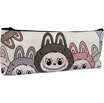 Penál PENÁL LA-BUBU TUBA S PŘÍVĚSKEM PROSTRANNÝ VODĚODOLNÝ EKO KŮŽE PU