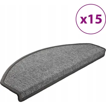 Nášlap na schod Nášlapy na schody protiskluzové, všívané (tuftované), tmavě šedé 65x24x4 cm, sada