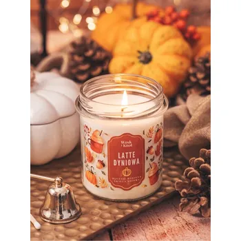 Svíčka Sójová vonná svíčka Latte Dýně Vosk i Knot 1 ks