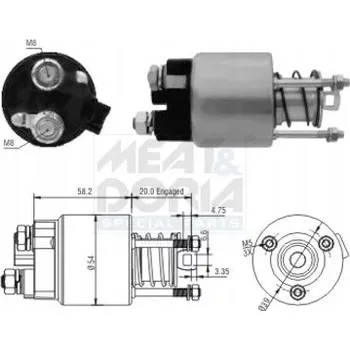 Startér Elektromagnetický spínač, startér Hoffer 46101