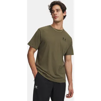 Pánské tričko Pánské tričko Under Armour UA SPORTSTYLE LC SS 1326799-390 Zelená LG