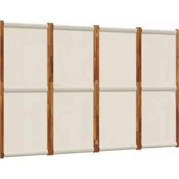 Paraván Paraván Lite Akáciové dřevo 280x180 Světle šedý