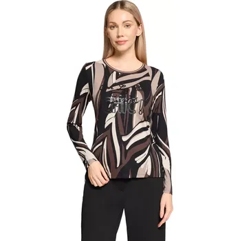 BETTY BARCLAY dámské triko černé vzorované s flitry