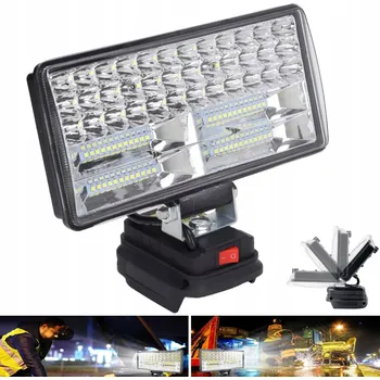 Svítilna LAMPA PRO MAKITA 18V HALOGENOVÁ PRACOVNÍ LAMPA SVÍTILNA 8 PALCŮ LED