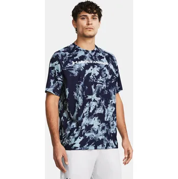 Pánské tričko Under Armour UA TECH ABC CAMO SS 1361698-410 Modrá LG