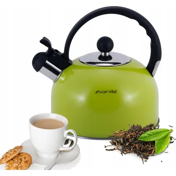 Varná konvice Tradiční ocelová Konvice Kamille 2,5 l zelená