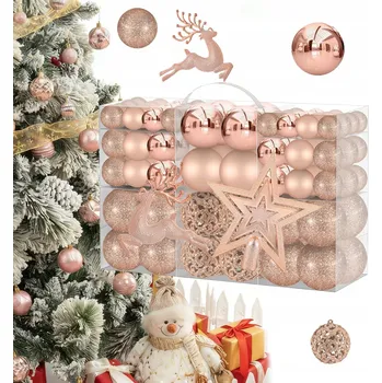 Vánoční dekorace Vánoční Baňky tvarovky vánoční koule 18 cm 102 ks