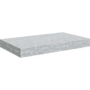 police Nástěnná police 40 x 23 x 3,8 cm šedá betonu MDF kov