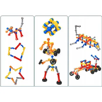 ostatní stavebnice STAVEBNÍ STAVEBNICE BAREVNÉ PRVKY PRO SPOJOVÁNÍ PRO DĚTI DÁREK