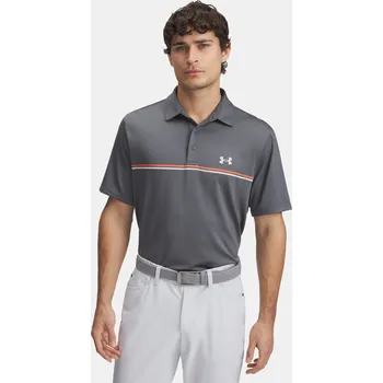Pánské tričko Pánské tričko Under Armour UA Playoff 3.0 Stripe Pol 1378676-025 Šedá MD