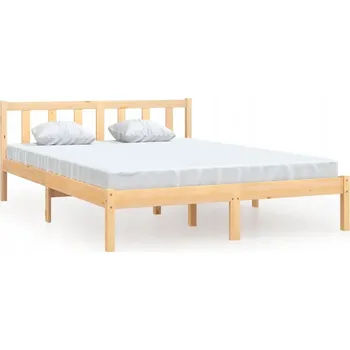 Postel Rám postele z masivního borovicového dřeva 195,5 x 140,5 x 69,5 cm