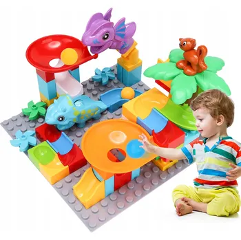 ostatní stavebnice STAVEBNICE SKLUZAVKY KOLEJE VELKÁ SADA 55 DÍLŮ PRO DĚTI VE VĚKU 3 LET+