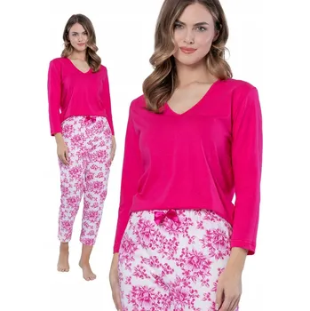 Dámské noční prádlo Leveza MONIKA - růžové dámské pyžamo - barva a styl L