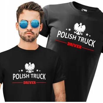 Pánská móda Dárek Tričko pro ŘIDIČE TIRA Nákladní vozidlo POLISH TRUCK ŘIDIČ OREL XXL