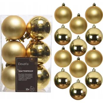 Vánoční dekorace Hladká Vánoční Koule , Sady vánoční koule 6 cm 12 ks